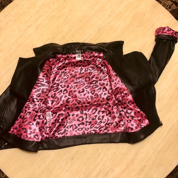 New Avril Lavignes Abbey Dawn Leather Biker Jacket - Picture 7 of 12